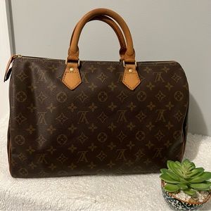 LV Speedy 35 Vintage Monogram Handbag